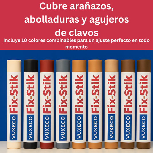 Lápices de cera para reparar madera