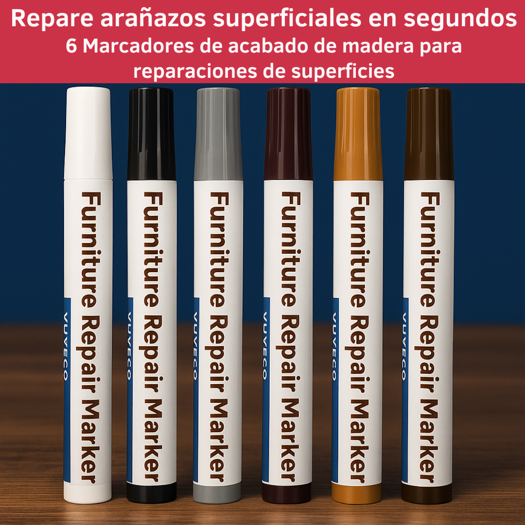 Lápices de cera para reparar madera