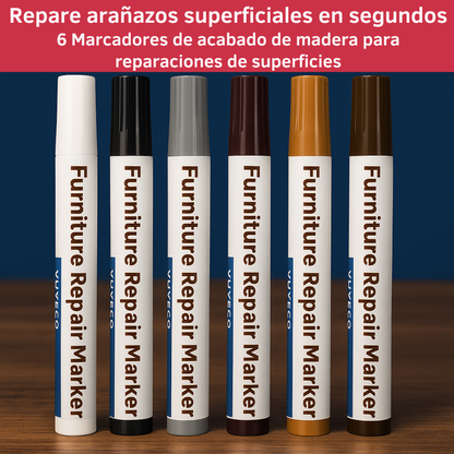 Lápices de cera para reparar madera