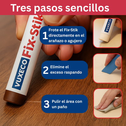 Lápices de cera para reparar madera