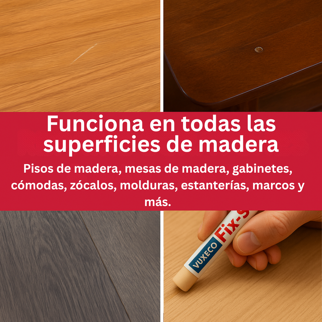 Lápices de cera para reparar madera